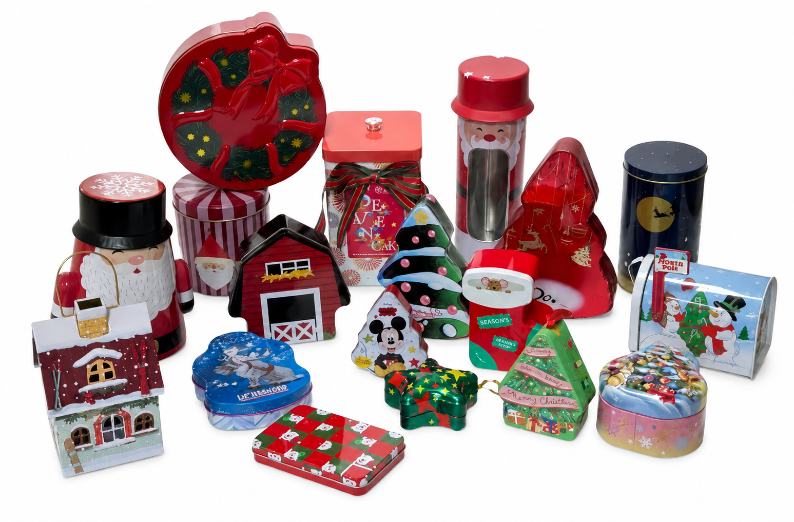 Custom gift and promotional tins for Christmas, seasonal gifts and branded packaging