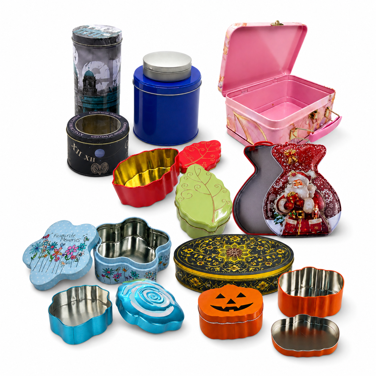 Custom tin packaging solutions with special shapes, structures, printing and premium finishes
