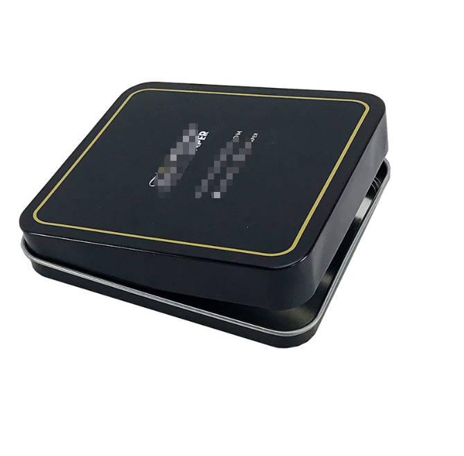 Custom Rectangular Cigar Tin Box with Premium Hinged Lid - Image 4