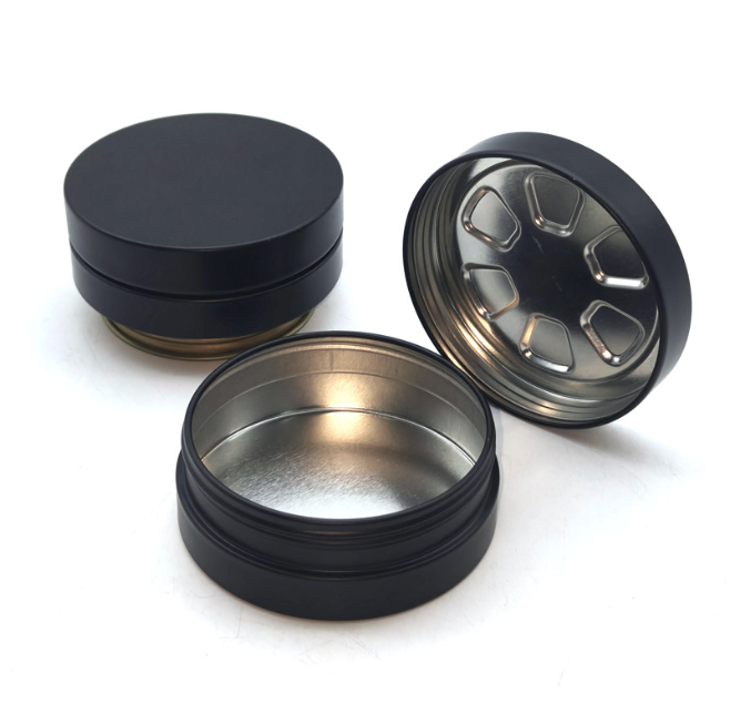 Custom Round Child-Resistant Screw-Top Tin Box - Image 3