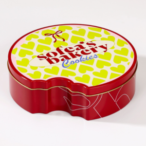 Custom creative irregular cookie tin box for food gift packaging
