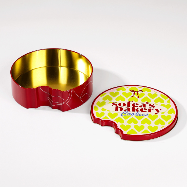 Custom Creative Irregular Shaped Cookie Biscuit Tin Box - Image 2