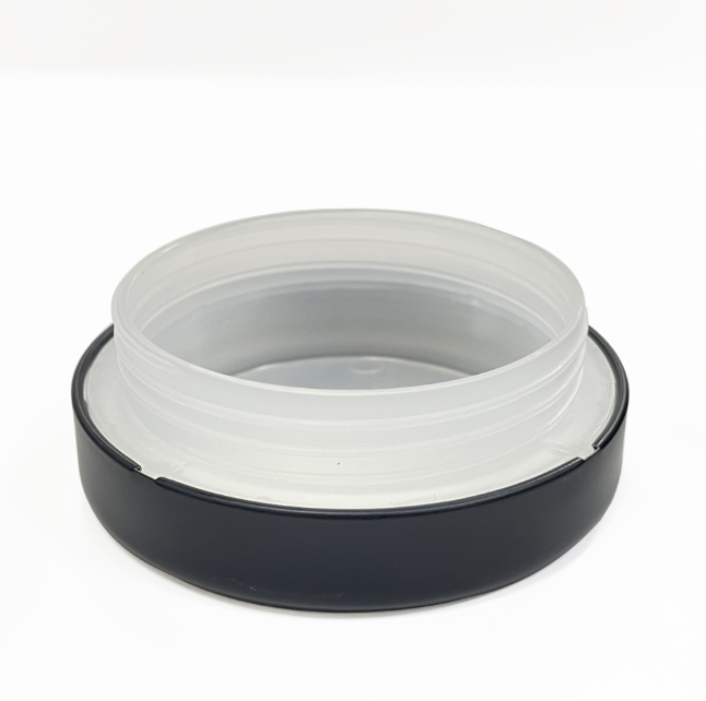 Round child-resistant tin box with threaded inner liner and 50 ml capacity