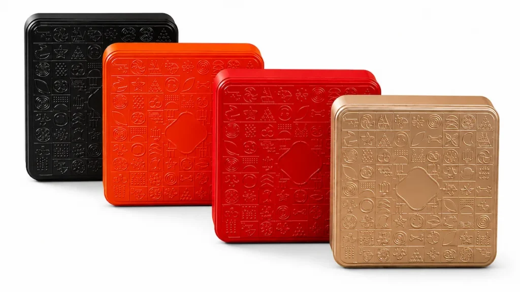 Custom tin boxes with embossed patterns and different surface finishes